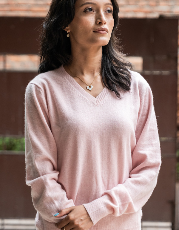 V-Neck Pashmina Sweater V-Neck Pashmina Sweater