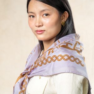 Cashmere bandana scarf