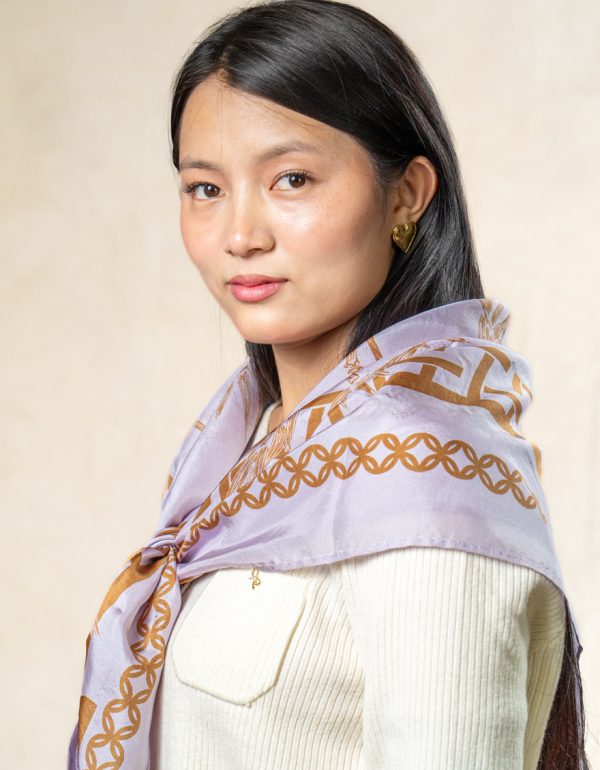 Cashmere bandana scarf